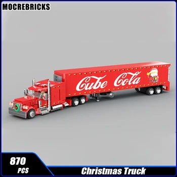MOC-164390 Городской грузовой Рождественский грузовик Строительный блок Сборная модель Кирпичная игрушка Детские рождественские подарки - Изображение 1  