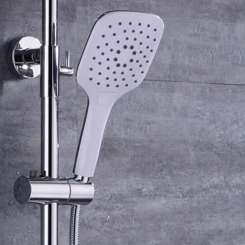 Кронштейн для аксессуаров для смесителя для ванной комнаты Регулируемая направляющая для стояка 19/22/25 мм ABS Направляющая для душевой головки - Изображение 1  