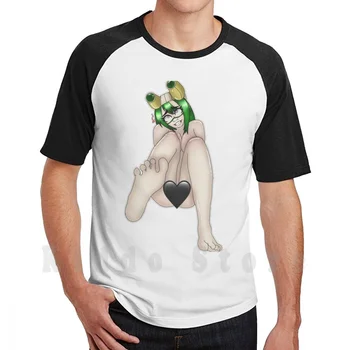 K-Kero!! Мужская хлопковая футболка с цензурированным принтом, новая крутая футболка Tsuyu Mha Bnha Tsuyu Asui Asui Аниме Lewd Nsfw Lewd 18 18Plus - Изображение 1  