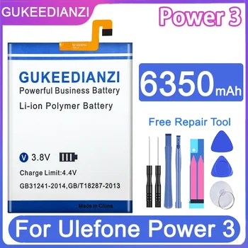 Сменный аккумулятор GUKEEDIANZI 6350 мА для Ulefone Power 3 Power3 - Изображение 1  