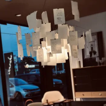 Скандинавская люстра DIY Zettel z light креативное дизайнерское хромированное освещение для гостиной, домашней спальни, дизайна интерьера, света - Изображение 1  