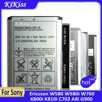 BST-33 BST-38 BST-41 Батарея Для Sony K800i K810 C702 C903 G900 K550i K630 T700 T715 W995 C510 C902 C905 K770 K850 R800 A8 M1 X1 - Изображение 1  