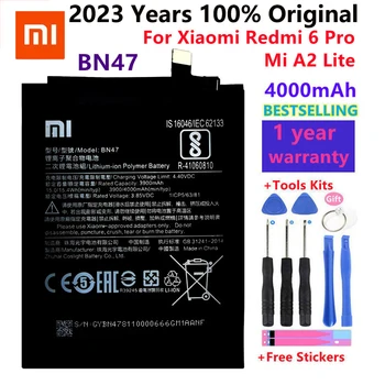 2023 Года Оригинальная Сменная Батарея 4000 мАч BN47 Для Xiaomi Redmi 6 Pro/Mi A2 Lite Bateria Batterie Аккумуляторы Мобильных Телефонов - Изображение 1  