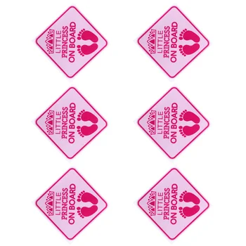 ПВХ Наклейка Креативные наклейки Самоклеящиеся наклейки на доску Розовое окно автомобиля Baby - Изображение 1  