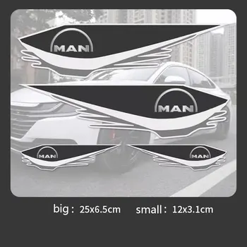 Для MAN серии TGX TGM TGA TGS TGE Far Модные автомобильные наклейки покрывают царапины, водонепроницаемые и солнцезащитные наклейки на передний бампер man - Изображение 1  