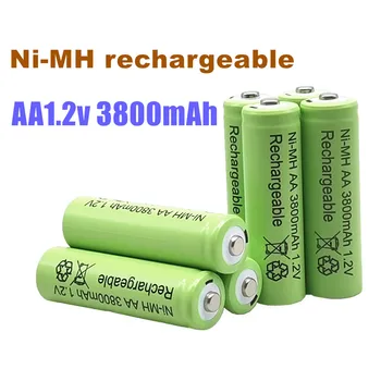 3800 мАч AA 1,2 В аккумулятор Ni-MH аккумуляторная батарея для игрушечного пульта дистанционного управления Аккумуляторные батареи AA 1,2 В 3800 мАч аккумулятор - Изображение 1  