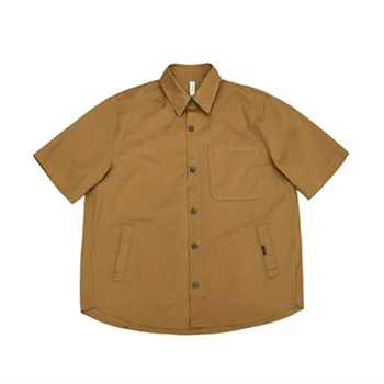 Летняя новая оснастка, рубашка с короткими рукавами, японский повседневный нейтральный комбинезон, походная одежда для студентов, одежда для кемпинга - Изображение 1  