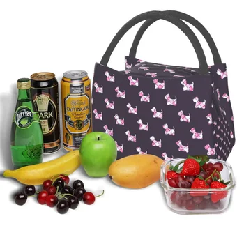 Westie Портативный Ланч Женская сумка для еды Изоляционная сумка Большой емкости Мужская Сумка-холодильник для пикника Bolsatermica для еды - Изображение 1  