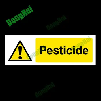 Пластиковый знак с предупреждением о пестицидах, наклейка с предупреждением об опасности для мастерских, строительных площадок, Фабрик, школ, Водонепроницаемый ПВХ - Изображение 1  