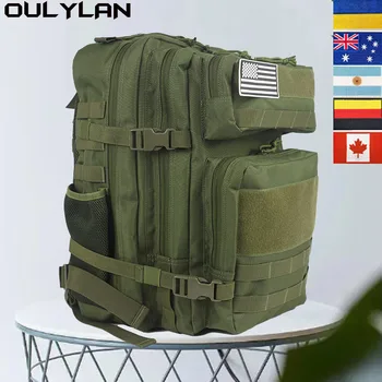 Ткань OULYLAN 900D для кемпинга, альпинизма, пешего туризма, 25л / 45Л, походный рюкзак, женская мужская камуфляжная тактическая дорожная сумка, рюкзак - Изображение 1  