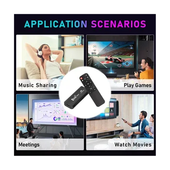 TV98 TV STICK 1G + 8G Android12.1 2,4 G 5G WiFi Android Smart TV BOX 4K 60 кадров в секунду телеприставка - Изображение 1  