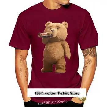 Anedreabe-Camisetas estampadas para hombre, camisetas con estampado de encantador oso Ted, bebida, cerveza, póster, 2020 - Изображение 1  
