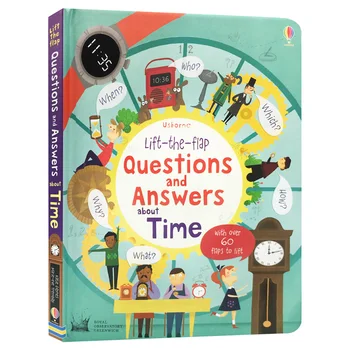 Вопросы и ответы о Time English 3D Flap Picture Book Children Time Knowledge Encyclopedia Reading Books - Изображение 1  