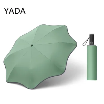 YADA Роскошные Складные Автоматические Зонты Для Женщин УФ Складная Непромокаемая Защита Parapluie Parasol Зонты От Дождя И Солнца YD210061 - Изображение 1  