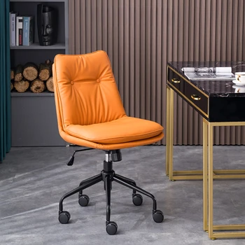 Легкие Роскошные офисные кресла с возможностью поворота, игровое кресло с удобной спинкой, Компьютерное кресло с двухслойной губкой, кресло для отдыха - Изображение 1  