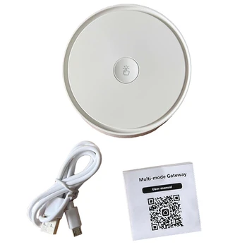 Беспроводной многорежимный шлюз Graffiti Smart Home Bluetooth Zigbee, двухрежимное приложение, звуковая световая подсказка, пульт дистанционного управления хостом - Изображение 1  