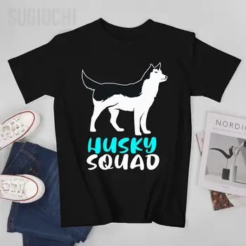 Мужская футболка унисекс Siberian Husky Dog Squad For The Husky Pack, футболки, футболки для женщин и мальчиков, футболки из 100% хлопка - Изображение 1  