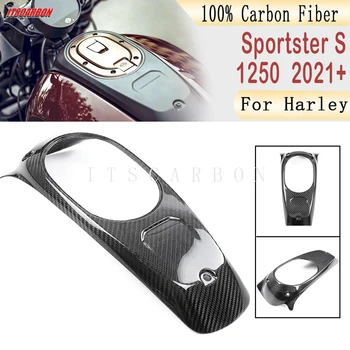 Для Harley Sportster S RH 1250 1250S 2021 2022 2023 Центральная Крышка Бака Комплекты Обтекателей Запчасти Мотоцикла 100% Настоящее Сухое Углеродное Волокно - Изображение 1  