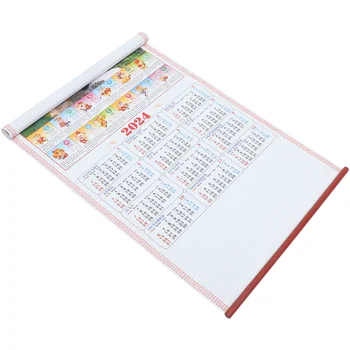 Календарь, ежемесячный настенный календарь, Подвесной календарь в китайском стиле, Год Дракона, украшение для подвесного календаря - Изображение 1  