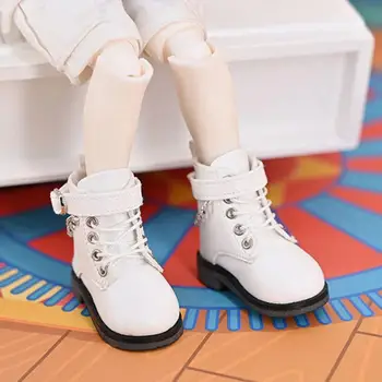 1 пара кукольных сапожек, миниатюрная обувь тонкой работы, модная кукольная обувь в соотношении 1/6, комплект для дома для игр - Изображение 1  