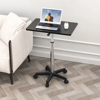 Подвижный и регулируемый компьютерный стол, Стоячий рабочий стол, Небольшой прикроватный столик для ноутбука - Изображение 1  
