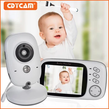 3,2-дюймовый ЖК-беспроводной цветной видеоняня VB603, монитор ночного видения, няня, Колыбельные, наблюдение, детская камера безопасности. - Изображение 1  