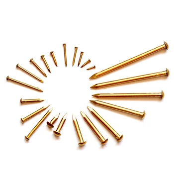 Латунные гвозди 1,2 мм, 1,5 мм, 2 мм, гвозди для фурнитуры своими руками, N004 - Изображение 1  