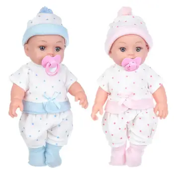 яркие силиконовые куклы с 3D глазами, новорожденные силиконовые куклы, реалистичные детские куклы, игрушки для вечеринок, подарки на День рождения для мальчиков и девочек - Изображение 1  