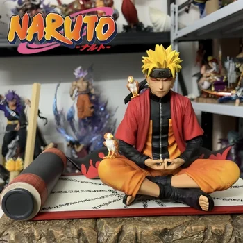 Новый режим Naruto Sage Статуя в сидячей позе Аниме Фигурка Узумаки Наруто ПВХ Модель Gk Коллекция украшений Подарок на День рождения - Изображение 1  