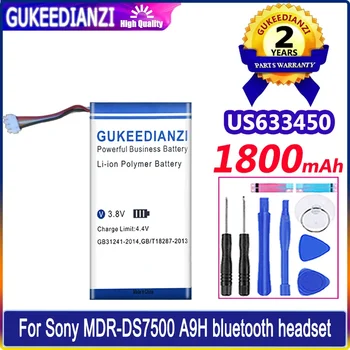 Аккумулятор GUKEEDIANZI 1800 мАч для Sony MDR-DS7500 US633450 A9H Bluetooth гарнитура Bateria - Изображение 1  