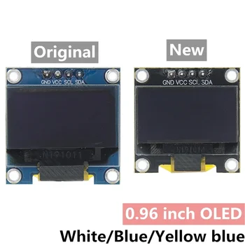 0,96 дюймовый IIC Последовательный 4pin Белый/Синий/Желтый OLED-Дисплей Модуль 128X64 12864 ЖК-Экран Плата для arduino oled - Изображение 1  