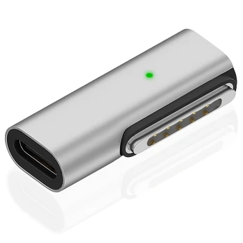 140 Вт 90 градусов USB C к магнитному адаптеру для зарядки 3, совместимому с Pro 2023 (M2, 14/16 дюйма), для Air - Изображение 1  