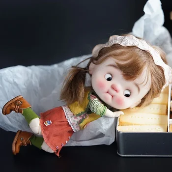 Q Кукла Baby BJD 1/6 Cute Expression Doll Полный комплект аниме Блайт Полли Карманный эльф на полке Подарок для девочек - Изображение 1  