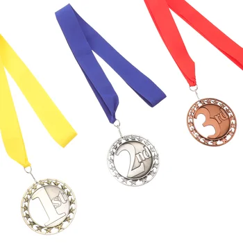 Декоративная медаль, медаль для спортивной игры, подвесная медаль, Круглая наградная медаль с лентой - Изображение 2  