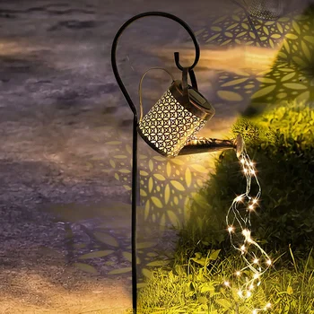 Солнечная Лейка для освещения водонепроницаемого наружного садового декора, крыльца, газона на заднем дворе - Изображение 2  