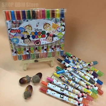 Набор маркеров Hello Kitty, ручка для акварельной живописи, основной Маркер для детского творчества, Школьные Мультяшные Рождественские Подарки, 12 цветов, Заправки - Изображение 2  