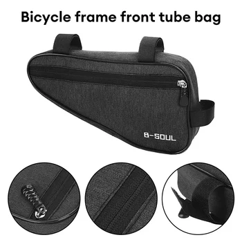 Водонепроницаемые треугольные велосипедные сумки, велосипедная сумка на раму с передней трубкой, сумка для горного велосипеда, держатель рамы, седельные сумки, аксессуары для велоспорта - Изображение 2  