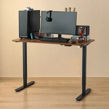 Электрический офисный стол с регулируемой высотой, Регулируемый Металлический подъемник, Роскошные Компьютерные столы, мебель Escritorio для студенческой гостиной - Изображение 2  