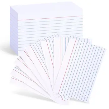 200 Листов Полезных карточек с линейками, карточек без запаха, белых канцелярских принадлежностей, блокнота, липкой заметки - Изображение 2  