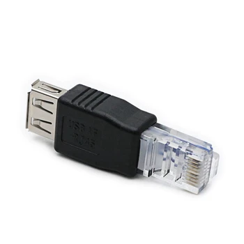 10 шт. Разъем адаптера USB A для Ethernet RJ45 Адаптер для маршрутизатора USB для RJ45 Разъем адаптера A для Ethernet Интернет RJ45 - Изображение 2  