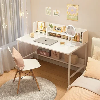 Официальный Новый стол SH Aoliviya в скандинавском стиле, Современный стол для макияжа, встроенный стол для учебы в спальне для девочек, компьютерный стол в аренду - Изображение 2  