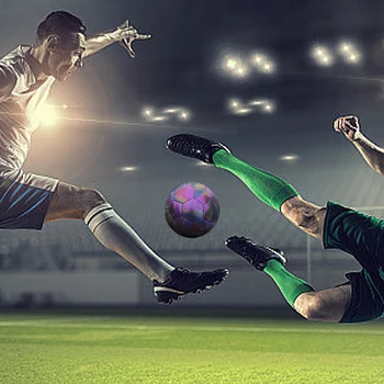Эластичные и нетоксичные светящиеся футбольные мячи из полиуретана для безопасной и захватывающей игры, светоотражающие футбольные соревнования, тренировочный футбол - Изображение 2  
