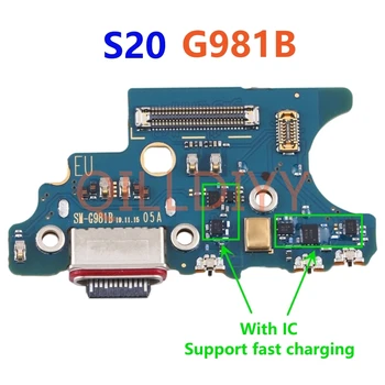 USB Порт Для Зарядки Микрофона Док-Станция Соединительная Плата Гибкий Кабель Для Samsung Galaxy S20 Plus Ultra FE G986B G988B G981B G781B Запчасти - Изображение 2  