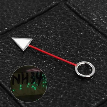 Сменные стрелки часов, указатель GMT для механизма NH34 с набором зеленых светящихся аксессуаров - Изображение 2  