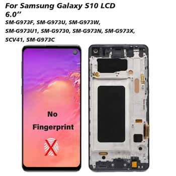 Высококачественный Oled2 ЖК-дисплей для S10 G973 ЖК-дисплей с рамкой Для Samsung Galaxy S10 G973F/DS SM-G973 G973U Протестирован Сенсорный ЖК-экран - Изображение 2  