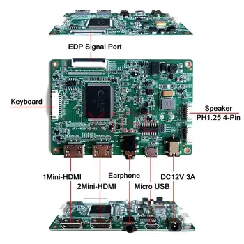 Для платы драйвера контроллера LM116LF3L N116HSE DIY Kit Mini HDMI-Совместимый 1920*1080 Micro USB 11,6 