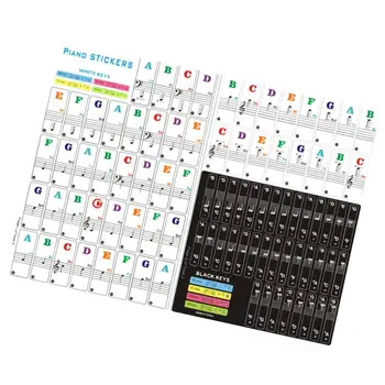 Прозрачное Наложение Этикеток Клавишных Грабель для начинающих с 88/61/54/49/37 клавишами - Изображение 2  