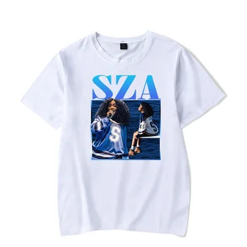 Camiseta casual unissex de manga curta SZA Певица, популярный Товар SOS, мода мужская и женственная - Изображение 2  