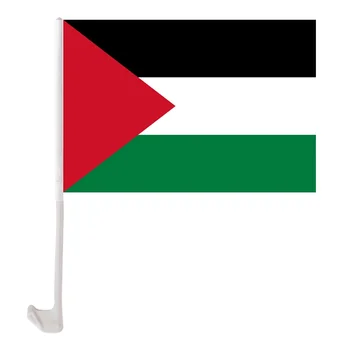 Палестинский Автомобильный Флаг 30x45 см Polies Баннер с 45 см пластиковым флагштоком Палестинские автомобильные флаги на окнах - Изображение 2  