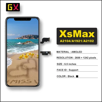 GX Screen Сенсорный Дигитайзер в Сборе для iPhone XSMAX OLED-Дисплей, Запасные Части Без битых пикселей + Быстрая доставка - Изображение 2  